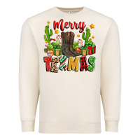 Sandshell merry texmas Premium Sweatshirt - Zillion Design Studio