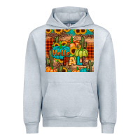 Heather Grey hello fall pumpkin Urban Hoodie - JahusDesignShop