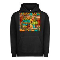 Pigment Black hello fall pumpkin Urban Hoodie - JahusDesignShop