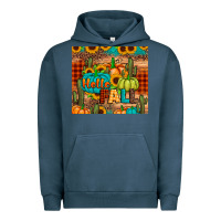 Pigment Midnight Navy hello fall pumpkin Urban Hoodie - JahusDesignShop