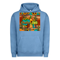 Pigment Pebble Blue hello fall pumpkin Urban Hoodie - JahusDesignShop