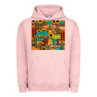 Pigment Salmon hello fall pumpkin Urban Hoodie - JahusDesignShop