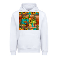 White hello fall pumpkin Urban Hoodie - JahusDesignShop