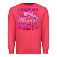 Cardinal i wanna be a cowboy baby Premium Sweatshirt - texasbilliewilder