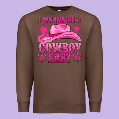 Premium Sweatshirt i wanna be a cowboy baby