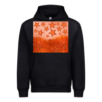 Black orange glitter star Urban Hoodie - JahusDesignShop