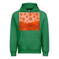 Emerald orange glitter star Urban Hoodie - JahusDesignShop