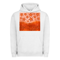 Pigment Lunar Rock orange glitter star Urban Hoodie - JahusDesignShop