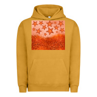 Pigment Peanut Butter orange glitter star Urban Hoodie - JahusDesignShop