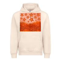 Sandshell orange glitter star Urban Hoodie - JahusDesignShop