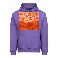 Tulip orange glitter star Urban Hoodie - JahusDesignShop