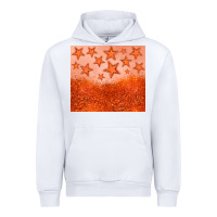 White orange glitter star Urban Hoodie - JahusDesignShop