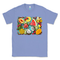Colony Blue summer fruits background Classic Tee - BarkalooDesign