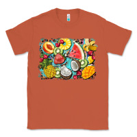 Copper summer fruits background Classic Tee - BarkalooDesign