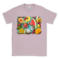 Lilac summer fruits background Classic Tee - BarkalooDesign
