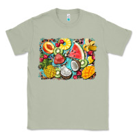 Matcha summer fruits background Classic Tee - BarkalooDesign