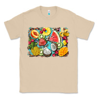Mushroom summer fruits background Classic Tee - BarkalooDesign