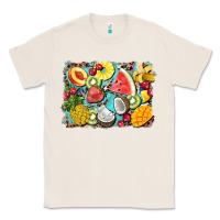 Natural summer fruits background Classic Tee - BarkalooDesign