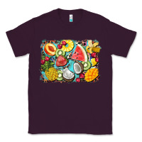 Plum summer fruits background Classic Tee - BarkalooDesign