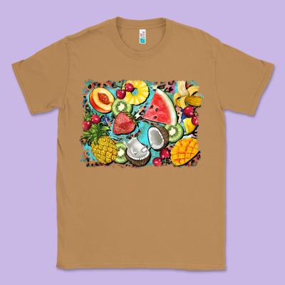 Summer Fruits Background Classic Tee Designed By Barkaloodesign