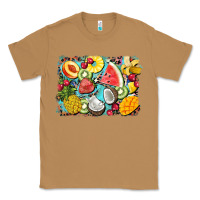 Toasted Coconut summer fruits background Classic Tee - BarkalooDesign