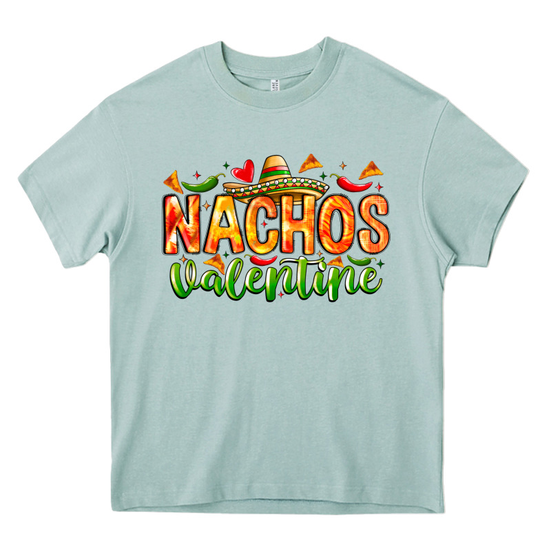 Nachos Valentine Heavy Core Tee by CowhideDigitalArt | Teevron