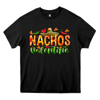 Black Nachos Valentine Heavy Core Tee - CowhideDigitalArt