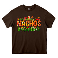 Chocolate Brown Nachos Valentine Heavy Core Tee - CowhideDigitalArt