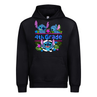Black preview flower stitch 4 th grade Urban Hoodie - AdoDesignShop