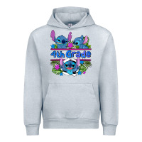 Heather Grey preview flower stitch 4 th grade Urban Hoodie - AdoDesignShop