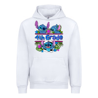 White preview flower stitch 4 th grade Urban Hoodie - AdoDesignShop