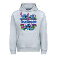 Heather Grey preview flower stitch 3rd grade Urban Hoodie - AdoDesignShop