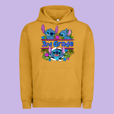 Preview Flower Stitch 3rd Grade Urban Hoodie Designed By Adodesignshop