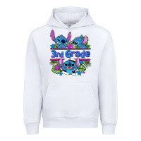 White preview flower stitch 3rd grade Urban Hoodie - AdoDesignShop