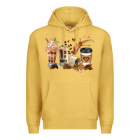 Antique Gold black every month melanin coffee cups Premium Hoodie - JahusDesignShop