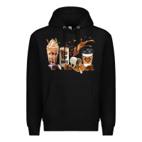 Black black every month melanin coffee cups Premium Hoodie - JahusDesignShop