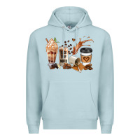 Blue Mist black every month melanin coffee cups Premium Hoodie - JahusDesignShop