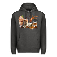 Charcoal Heather black every month melanin coffee cups Premium Hoodie - JahusDesignShop