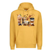 Mustard black every month melanin coffee cups Premium Hoodie - JahusDesignShop