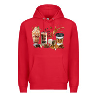Red black every month melanin coffee cups Premium Hoodie - JahusDesignShop