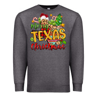 Charcoal Heather merry texas christmas Premium Sweatshirt - Zillion Design Studio