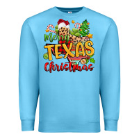 Ocean Blue merry texas christmas Premium Sweatshirt - Zillion Design Studio