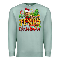 Seafoam merry texas christmas Premium Sweatshirt - Zillion Design Studio