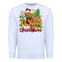 White merry texas christmas Premium Sweatshirt - Zillion Design Studio
