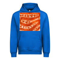 Cobalt orange glitter heart Urban Hoodie - JahusDesignShop