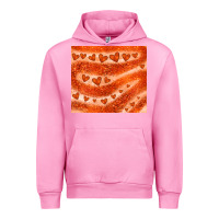 Fuchsia Pink orange glitter heart Urban Hoodie - JahusDesignShop