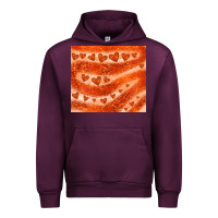 Mauve Wine orange glitter heart Urban Hoodie - JahusDesignShop
