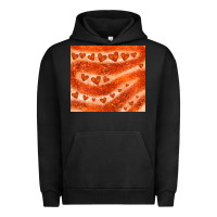 Pigment Black orange glitter heart Urban Hoodie - JahusDesignShop