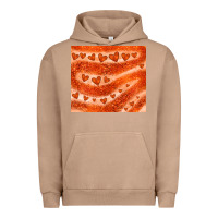 Pigment Burro orange glitter heart Urban Hoodie - JahusDesignShop