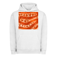 Pigment Lunar Rock orange glitter heart Urban Hoodie - JahusDesignShop